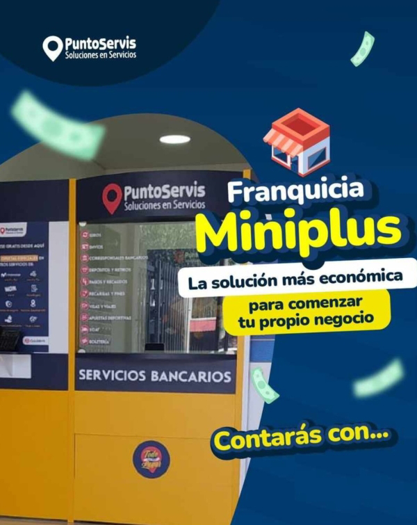 Puntoservis, la franquicia líder de transacciones multiproductos y multiservicios.